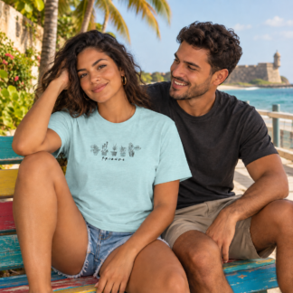 short sleeve unisex t shirt lifestyle photo