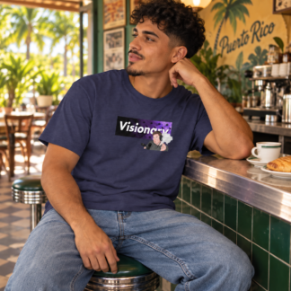 visionary short sleeve unisex t shirt lifestyle photo